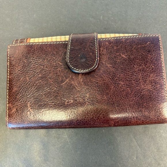 Brighton Plaid & Leather Wallet - Picture 5 of 13